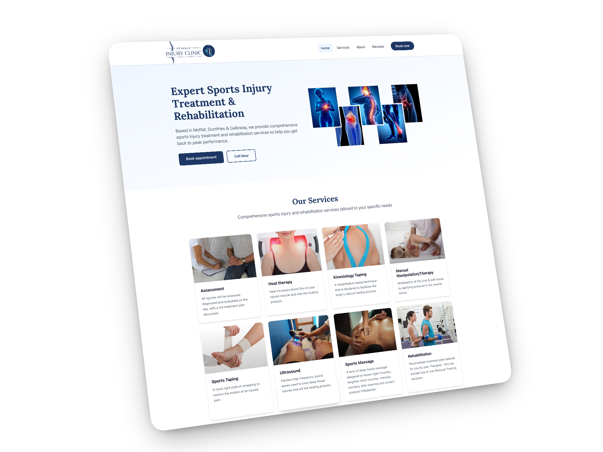 The Moffat Injury Clinic project screenshot